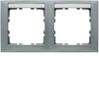 HAGER - Peitelevy S.1 - 2-os. 80mm vaaka MI alu