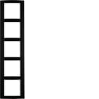 HAGER - Peitelevy B.3 - 5-os. 81mm mus-Al/val