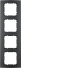 HAGER - Peitelevy B.3 - 4-os. 81mm mus-Al/ant