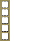 HAGER - Peitelevy B.3 - 5-os. 81mm kulta-Al/ant