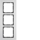 HAGER - Peitelevy B.7 - 3-os. 95mm An-Al/ant