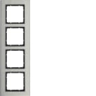 HAGER - Peitelevy B.7 - 4-os. pystyh. RST/ant