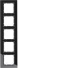 HAGER - Peitelevy B.7 - 5-os. 95mm mus-lasi/ant