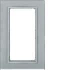 HAGER - Peitelevy B.7 - 1-os. 146mm alu-lasi/alu