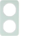 HAGER - Peitelevy R.1 - 2-os. valkoinen lasi