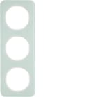 HAGER - Peitelevy R.1 - 3-os. valkoinen lasi