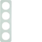 HAGER - Peitelevy R.1 - 4-os. valkoinen lasi