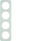HAGER - Peitelevy R.1 - 4-os. valkoinen lasi