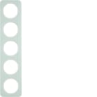 HAGER - Peitelevy R.1 - 5-os. valkoinen lasi