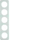 HAGER - Peitelevy R.1 - 5-os. valkoinen lasi