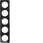 HAGER - Peitelevy R.1 - 5-os. musta lasi