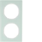 HAGER - Peitelevy R.3 - 2-os. valkoinen lasi