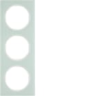 HAGER - Peitelevy R.3 - 3-os. valkoinen lasi