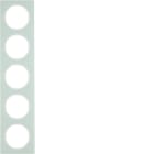 HAGER - Peitelevy R.3 - 5-os. valkoinen lasi