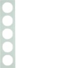 HAGER - Peitelevy R.3 - 5-os. valkoinen lasi