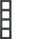 HAGER - Peitelevy K.1 - 4-os. pysty ant