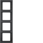 HAGER - Peitelevy K.1 - 4-os. pysty ant