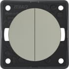 HAGER - Kytkin Integro Flow - 5/16A/250V UR matta kromi