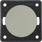 HAGER - Painike Integro Flow - 1/10A/250V UKR matta kromi