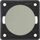 HAGER - Painike Integro Flow - 1/10A/250V UKR matta kromi