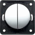 HAGER - Painike Integro Flow - 5/10A/250V UKR galv. kromi