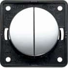 HAGER - Painike Integro Flow - 5/10A/250V UKR galv. kromi