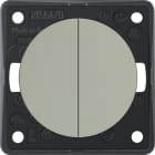 HAGER - Kytkin Integro Flow - 5/5A/12V UR kromi matta