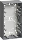 HAGER - Pintakojerasia S.1 - 2-os. 37mm IP21 alu