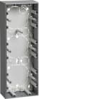 HAGER - Pintakojerasia S.1 - 3-os. 37mm IP21 alu