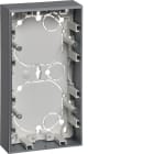 HAGER - Pintakojerasia S.1 - 2-os. 21mm IP21 alu