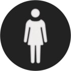 HAGER - Linssi R.1/R.3 - pyöreä nainen-kuvio merkkiv.