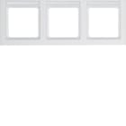 HAGER - Peitelevy Q.3 - 3os. 80mm vaaka MI val