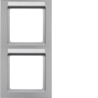 HAGER - Peitelevy Q.3 - 2os. 80mm pysty MI alu