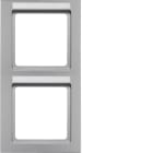 HAGER - Peitelevy Q.3 - 2os. 80mm pysty MI alu