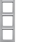 HAGER - Peitelevy Q.3 - 3os. 80mm pysty MI alu