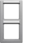 HAGER - Peitelevy Q.1 - 2os. 80mm pysty MI alu