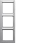 HAGER - Peitelevy Q.1 - 3os. 80mm pysty MI alu