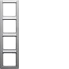 HAGER - Peitelevy Q.1 - 4os. 80mm pysty MI alu