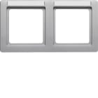 HAGER - Peitelevy Q.1 - 2os. 80mm vaaka MI alu