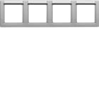 HAGER - Peitelevy Q.1 - 4os. 80mm vaaka MI alu