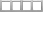 HAGER - Peitelevy Q.1 - 4os. 80mm vaaka MI alu