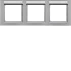 HAGER - Peitelevy Q.3 - 3os. 80mm vaaka MI alu