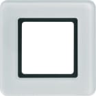 HAGER - Peitelevy Q.7 - 1os. LED-valomod. lasi VAL