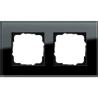 GIRA - Peitelevy 2 os. Musta lasi - Gira Esprit