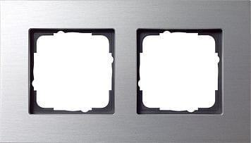 GIRA - Peitelevy 2 os. Anodisoitu ALU - Gira Esprit