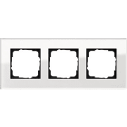 GIRA - Peitelevy 3 os. Lasi Valkoinen - Gira Esprit