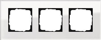 GIRA - Peitelevy 3 os. Lasi Valkoinen - Gira Esprit