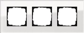 GIRA - Peitelevy 3 os. Lasi Valkoinen - Gira Esprit