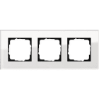 GIRA - Peitelevy 3 os. Lasi Valkoinen - Gira Esprit