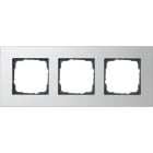 GIRA - Peitelevy 3 os. Anodisoitu ALU - Gira Esprit